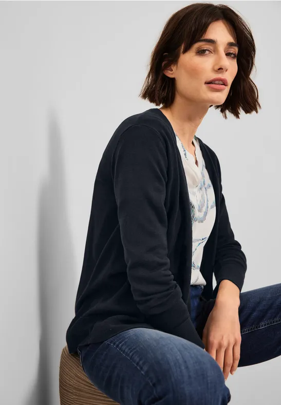 Cardigan basique deep blue