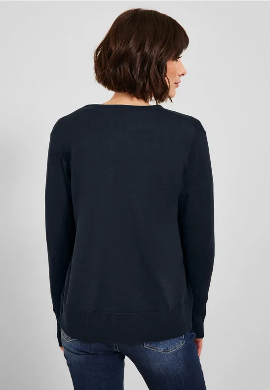 Cardigan basique deep blue