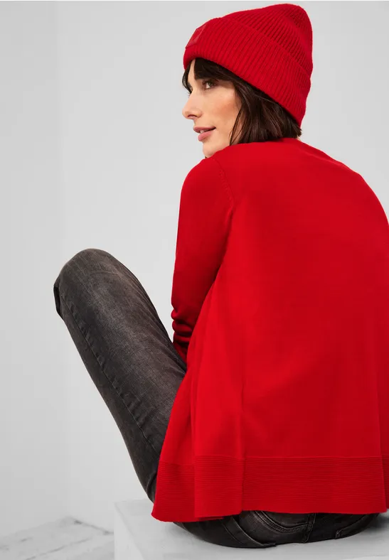 Cardigan basique strong red
