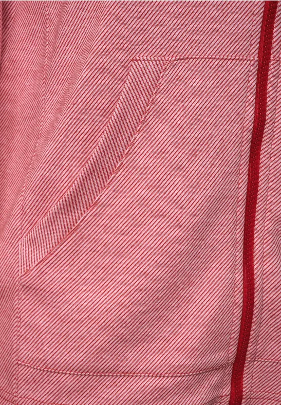 Sweatshirtjacke mit Kapuze strong red