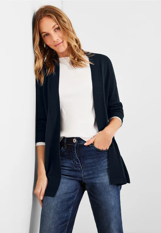 Basic cardigan deep blue