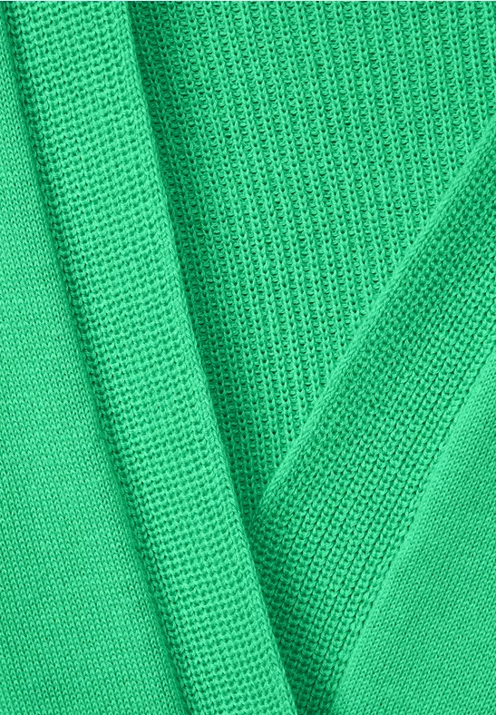 Cardigan met structuurmix smash green