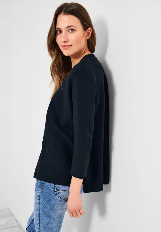 Cardigan met 3/4-mouwen deep blue