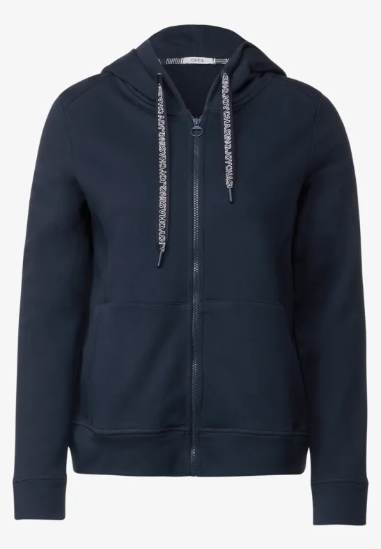 Hoodie-sweatshirtjas deep blue