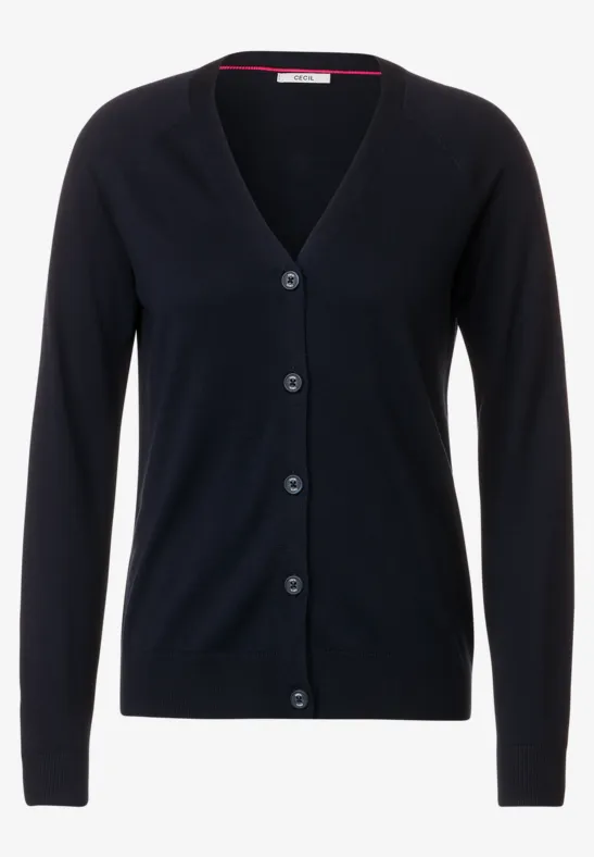 Cardigan mit Knopfleiste night sky blue