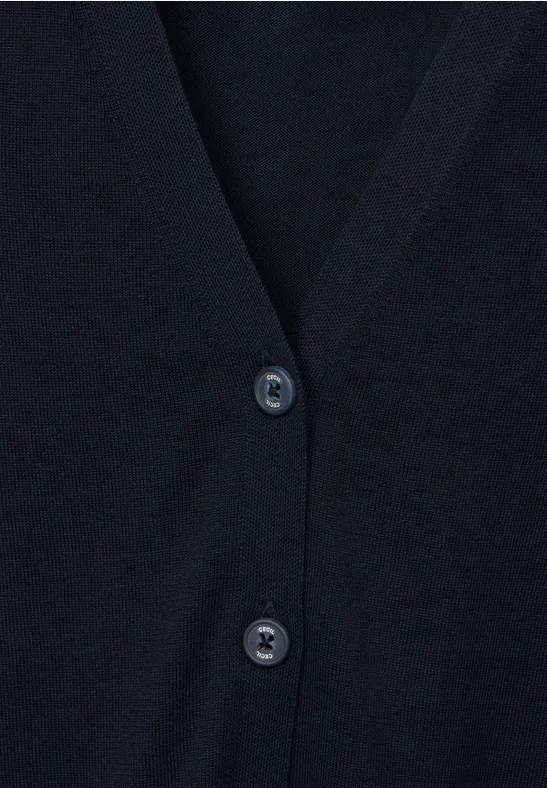 Cardigan mit Knopfleiste night sky blue