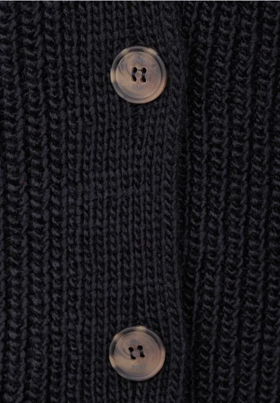 Cooler Strick Cardigan night sky blue