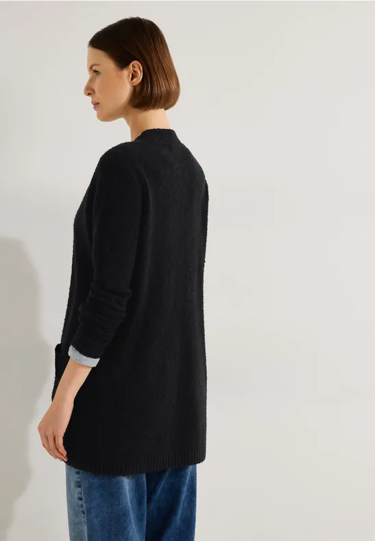 Bouclé Cardigan Black