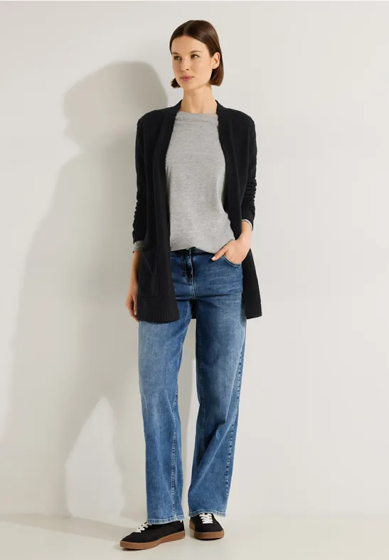 Bouclé Cardigan Black