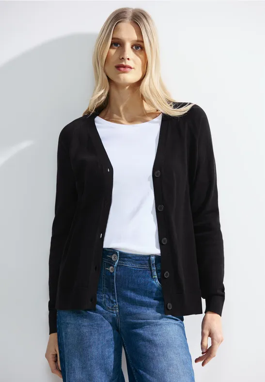 Strick Cardigan Black