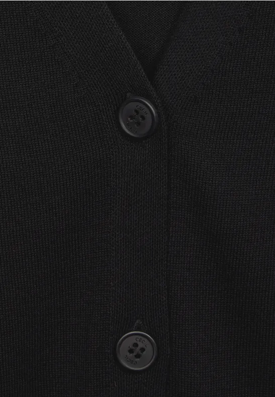 Strick Cardigan Black