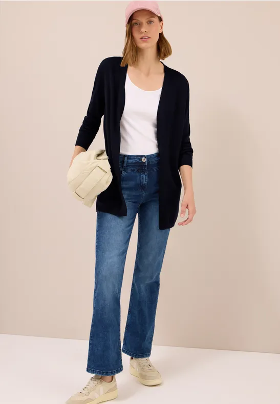 Offene Strickjacke urban dark blue
