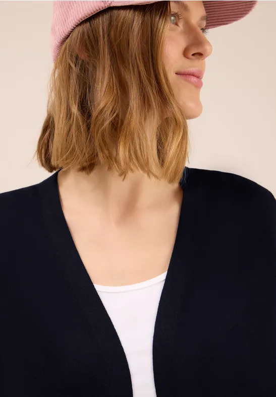 Offene Strickjacke urban dark blue