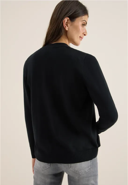 V-hals vest Black