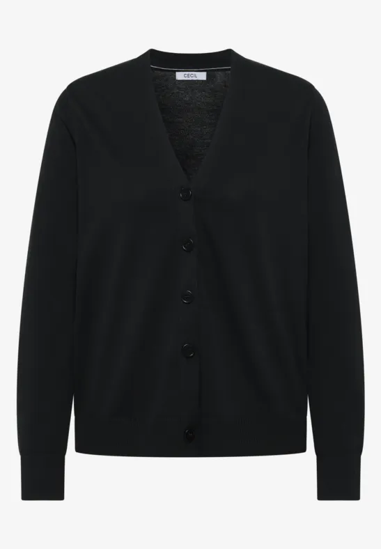 V-hals vest Black