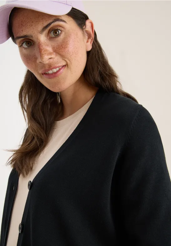 V-hals vest Black