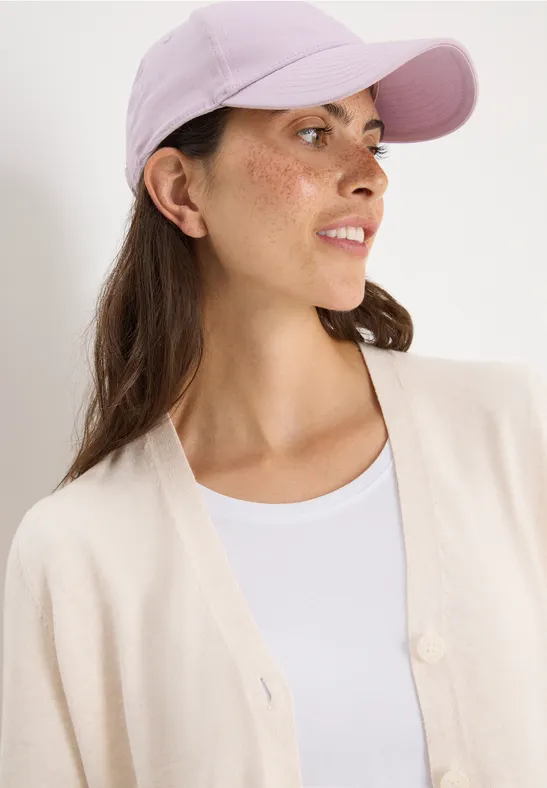V-Neck Cardigan oat milk beige melange