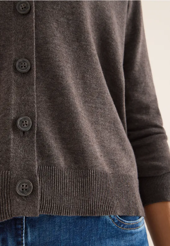 V-Neck Cardigan mushroom taupe melange