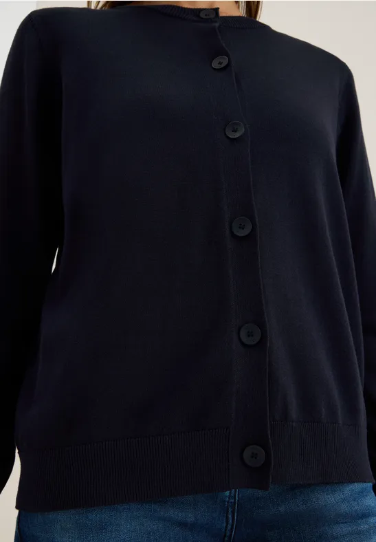 Strickjacke mit Knopfleiste urban dark blue
