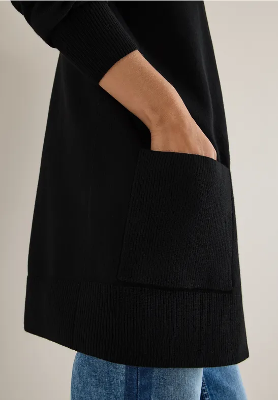 Open Cosy vest Black