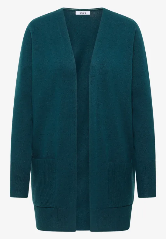 Open Cosy vest deep lake green