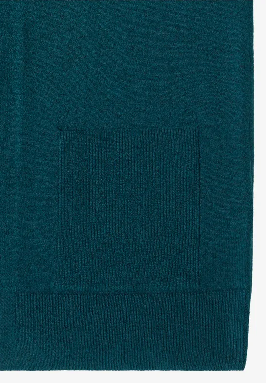 Open Cosy vest deep lake green