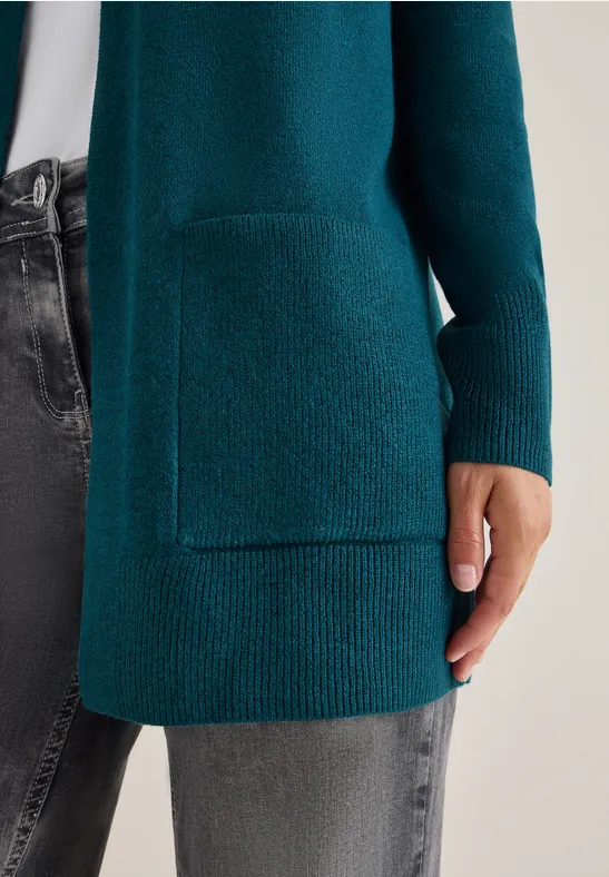 Open Cosy vest deep lake green