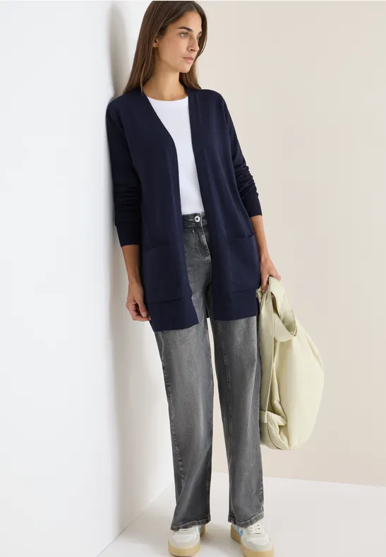 Offener Cosy Cardigan urban dark blue