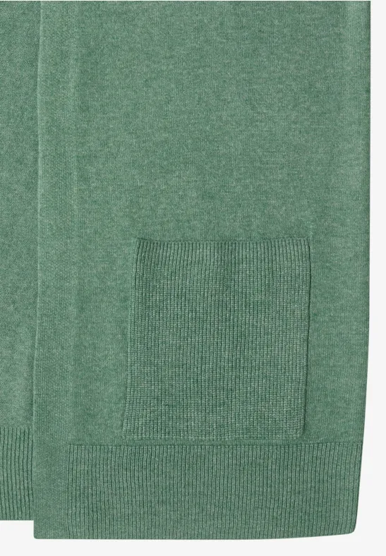 Offener Cosy Cardigan highland green melange