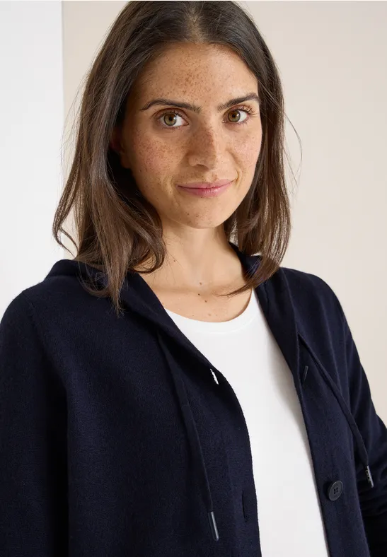 Cardigan mit Kapuze urban dark blue