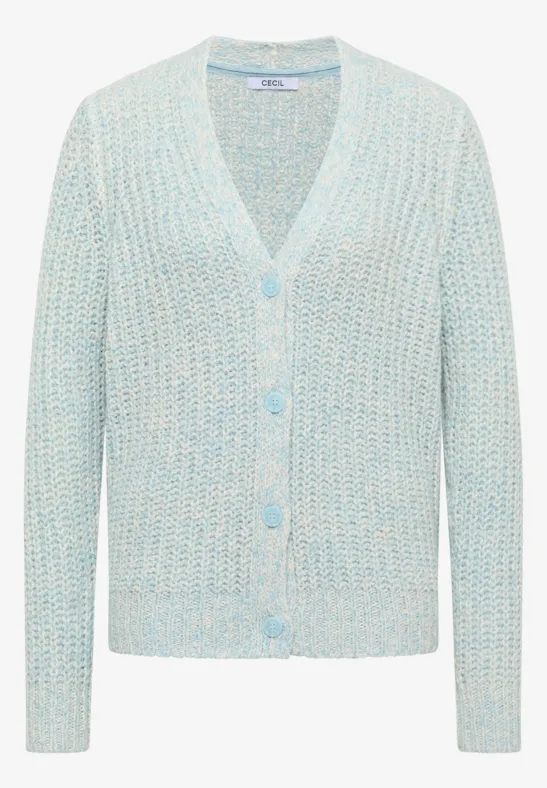 Tweekleurig vest faded blue melange