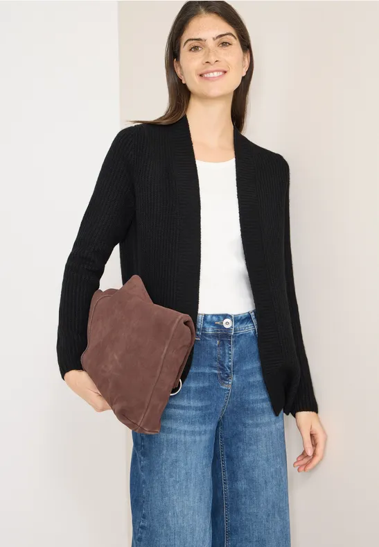 Open Cosy vest Black