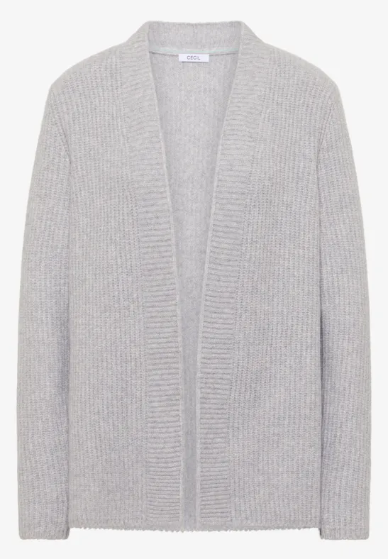 Open Cosy vest luna grey melange