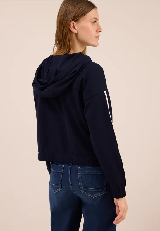 Sweatjacke mit Galonstreifen urban dark blue
