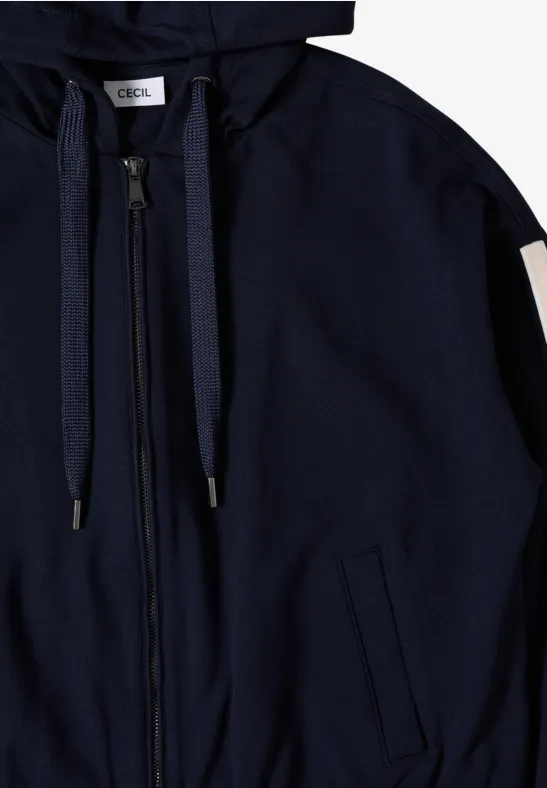 Sweatjacke mit Galonstreifen urban dark blue