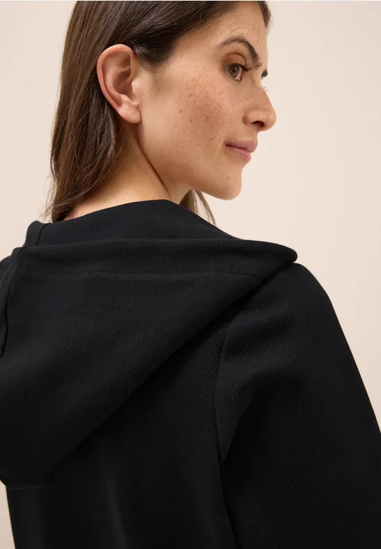 Veste sweat structurée Black