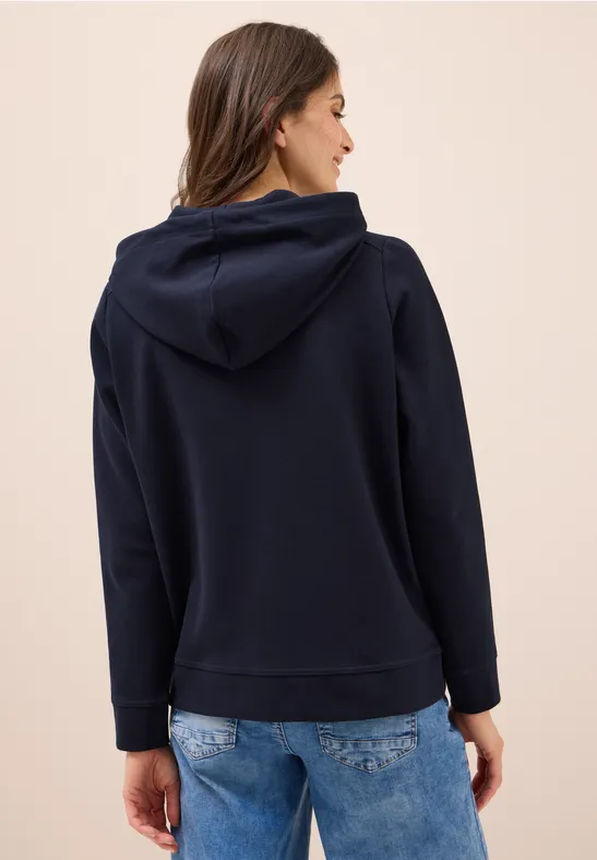 Sweatjacke mit Struktur urban dark blue