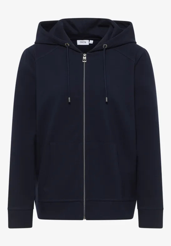 Sweatjacke mit Struktur urban dark blue