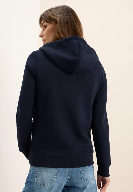 Sweatjacke mit Kapuze urban dark blue