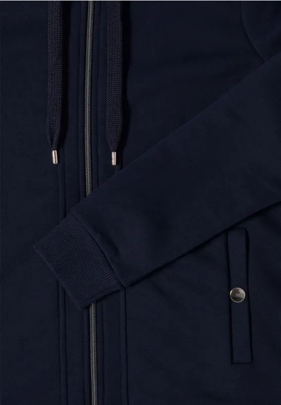 Sweatjacke mit Kapuze urban dark blue