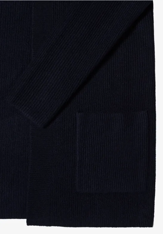 Offener Struktur-Cardigan urban dark blue