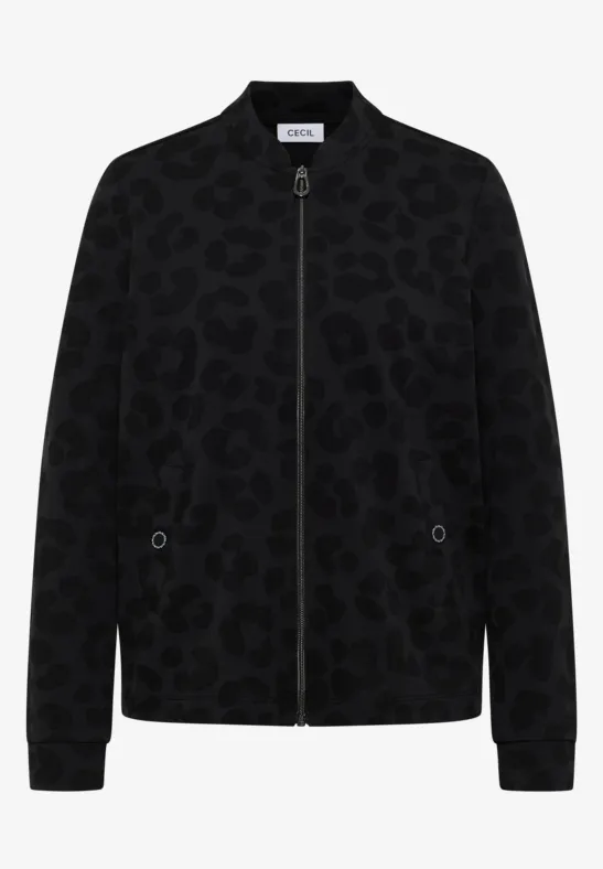 Leo Jacquard Jacke Black