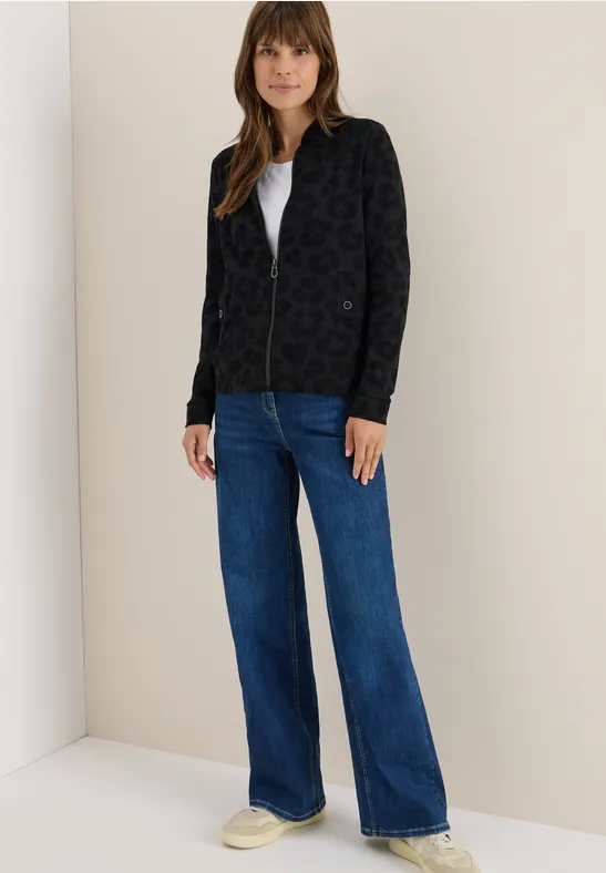 Leo Jacquard Jacke Black