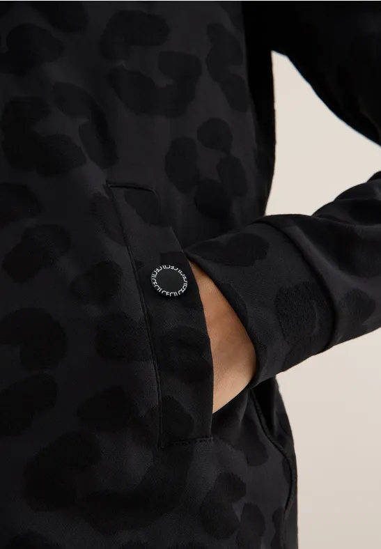 Leo Jacquard Jacke Black
