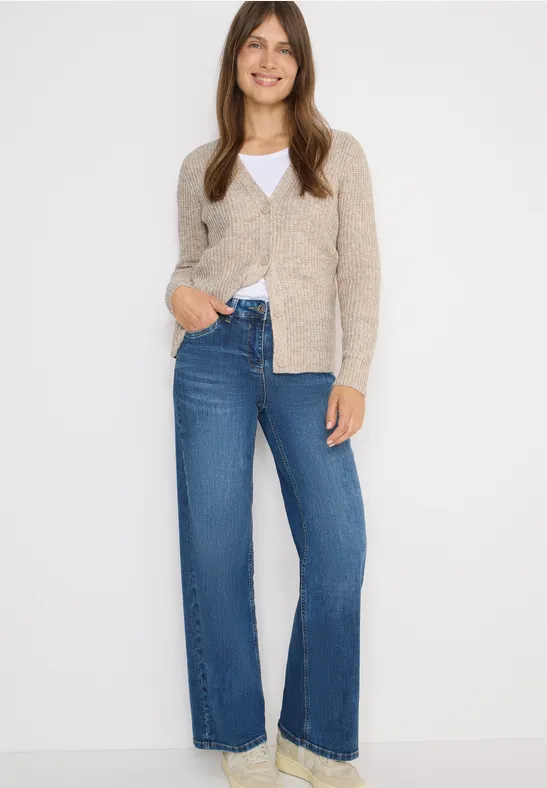 Chunky Melange Cardigan toffee cream melange
