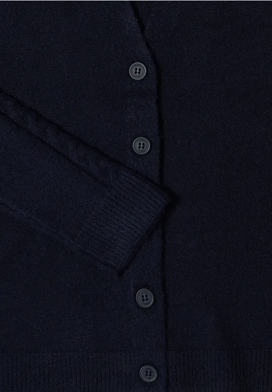Cardingan mit Strickdetails urban dark blue
