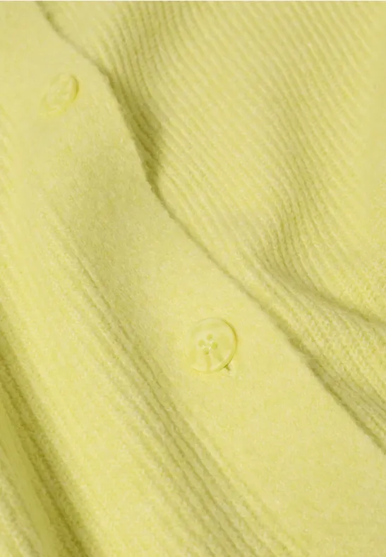 Kurzer Cardigan iced yellow melange