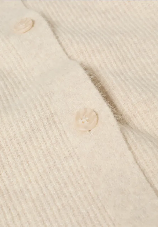 Kurzer Cardigan egg beige melange