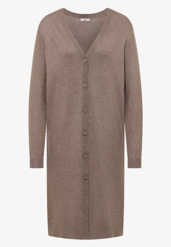 Langer Cardigan chocolate mousse melange