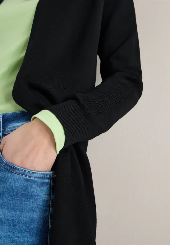 Langer Basic Cardigan Black